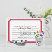 ホワイトボード退職招待状 招待状 (スタンド正面)