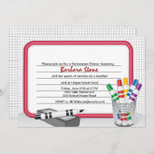 ホワイトボード退職招待状 招待状 (正面/裏面)