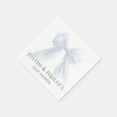 ホワイトボーパーソナライズされたガールコケット赤ちゃんシャワー スタンダードカクテルナプキン (角)