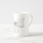 ホワイトボーボーン中国マグ ボーンチャイナマグカップ (正面右)