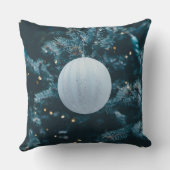 ホワイトボールクリスマスオーナメント装飾用クッション クッション (裏面)