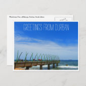 ホワイトボーン桟橋ダーバンの挨拶 ポストカード (正面/裏面)