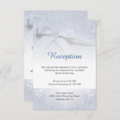 ホワイトボー結婚ズ2-in-1披露宴アコモデーション 招待状 (正面/裏面)