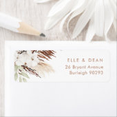 ホワイトボー結婚ホフローラ差出人住所 ラベル (インサイチュ)