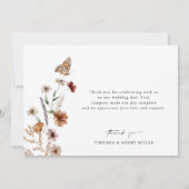 ホワイトボ結婚ホサンキューカード サンキューカード (裏面)