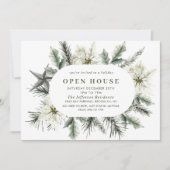 ホワイトポイエレガントンセティアボホクリスマスオープンハウス 招待状 (正面)
