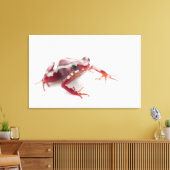 ホワイトポイズンストライプのダーツカエル2 キャンバスプリント (インサイチュ (リビング))