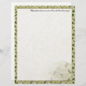 ホワイトポインセチアのクリスマス文房具 (正面/裏面)