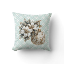 ホワイトポインセチア&金ゴールドオーナメント