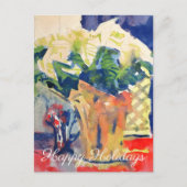 ホワイトポインセチア#181203 シーズンポストカード (正面)