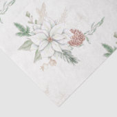 ホワイトポインセティアス&パインコーンティッシュペーパー 薄葉紙 (詳細)