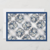 ホワイトポインセティアホリデーパーティー招待状 招待状 (裏面)