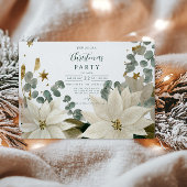 ホワイトポインセティアホリデーパーティー 招待状