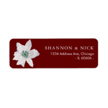 ホワイトポイントゼッタクリスマス差出人住所ラベル