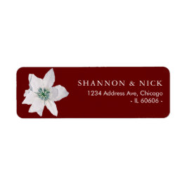 ホワイトポイントゼッタクリスマス差出人住所ラベル ラベル