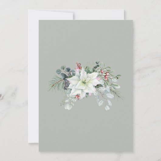 ホワイトポイントフローラ40歳の誕生日 招待状 (裏面)