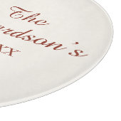 ホワイトポエレガントインセチアカスタムクリスマス カッティングボード (角)