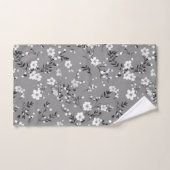 ホワイトポジオングレー バスタオルセット (ハンドタオル)