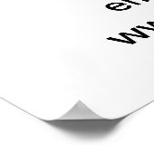 ホワイトポスターにビジネスブランド ポスター (角)