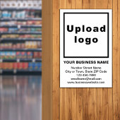 ホワイトポスターにビジネスブランド ポスター