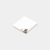 ホワイトポストイットノートに登場するかわいい野生リス ポストイット (アングル)