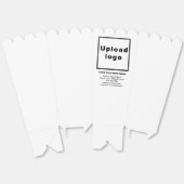 ホワイトポップコーンボックスのビジネスブランド フェイバーボックス (見開き)