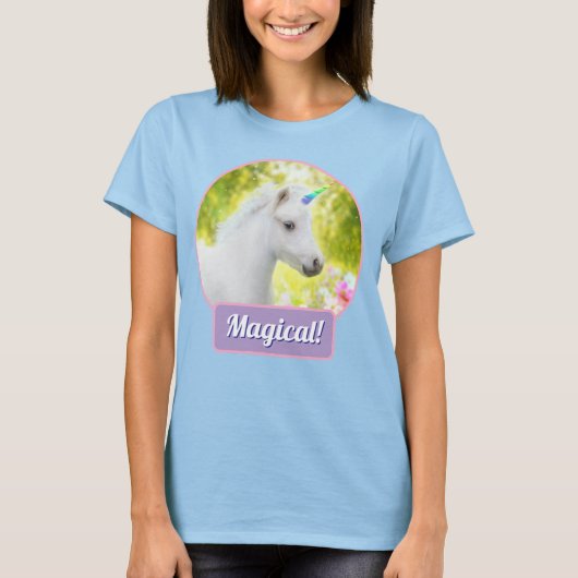 ホワイトポニーユニコーン Tシャツ (正面)