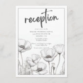 ホワイトポピーエレガントズフローラ結婚披露宴 エンクロージャーカード (正面)