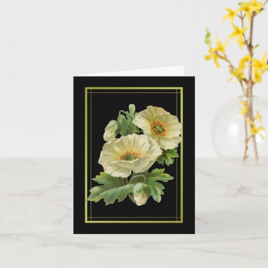 ホワイトポピーカスタムズの母の日のカード カード (黄色い花)