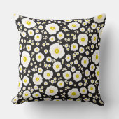 ホワイトポピーズスクエア装飾用クッション クッション (正面)