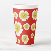 ホワイトポピーデザインオンラテマグ カフェラテマグ (正面)