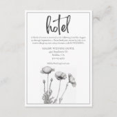 ホワイトポピーフローラエレガントウェディングホテル エンクロージャーカード (正面)