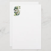 ホワイトポピー文房具紙 便箋 (正面/裏面)