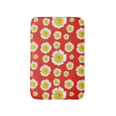 ホワイトポピー風呂マット バスマット (正面縦)