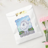 ホワイトポメラニア犬ギフト&アクセサリー フェイバーバッグ (封をした状態)