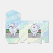 ホワイトポメラニア犬ギフト&アクセサリー フェイバーボックス (折り畳みなし)