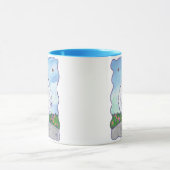 ホワイトポメラニア犬ギフト&アクセサリー マグカップ (中央)