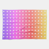 ホワイトポルカドットの日の出 キッチンタオル (横)