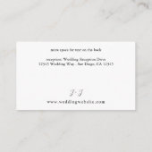 ホワイトポンプキン 秋の花模様 封入カード エンクロージャーカード (裏面)