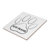 ホワイトポープリント名前をカスタムする タイル (側面)