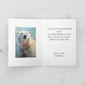 ホワイトポーラベアポートレートイントーンクール カード (内部)