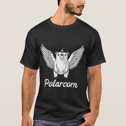 ホワイトポーラーベアユニコーン Tシャツ (正面)