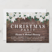 ホワイトポ素朴インシエッタフェスティバルクリスマスパーティー 招待状 (正面)