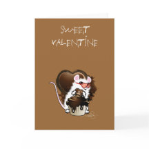 ホワイトマウスアートとチョコレートハート