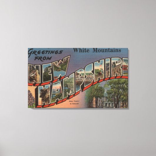 ホワイトマウンテンズニューハンプシャー2 キャンバスプリント (正面)