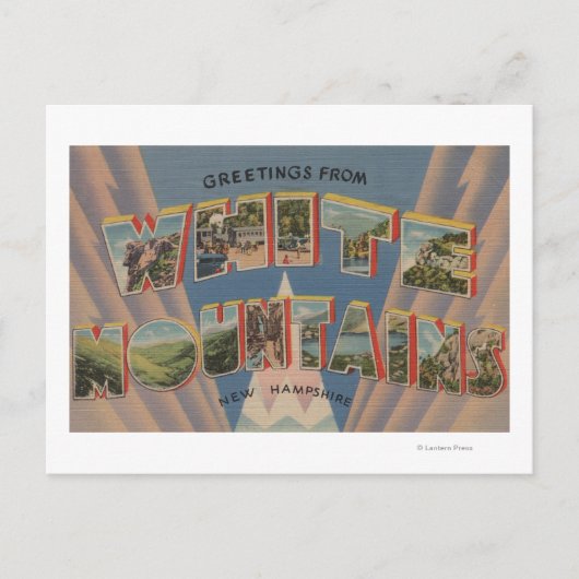ホワイトマウンテンズニューハンプシャー2 ポストカード (正面)