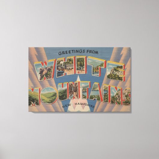 ホワイトマウンテンズニューハンプシャー3 キャンバスプリント (正面)