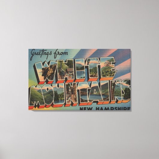 ホワイトマウンテンズニューハンプシャー4 キャンバスプリント (正面)