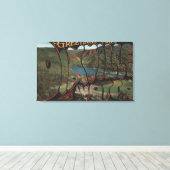 ホワイトマウンテンズニューハンプシャー – ディックスビル キャンバスプリント (インサイチュ (ウッドフロア))