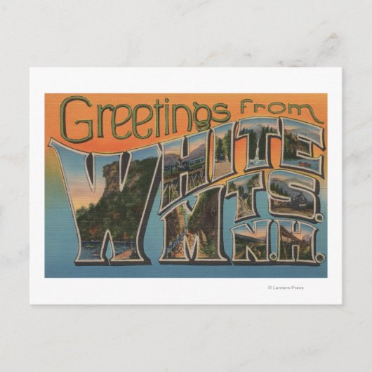 ホワイトマウンテンズニューハンプシャー ポストカード (正面)